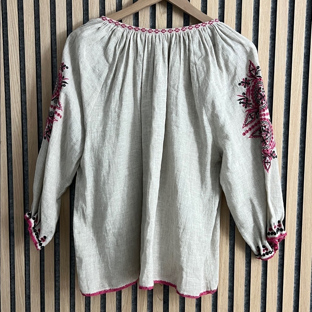 Ulla Johnson- NWT Ada Tassel flax blouse - Picture 7 of 10
